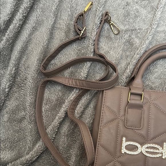 Bebe Brown Crossbody Bag with Gold Hardware - Picture 3 of 9